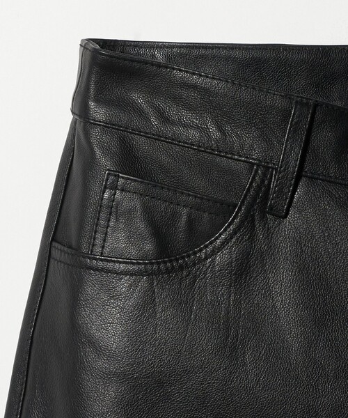 NICE WEATHER（ナイスウェザー）の「＜NICE WEATHER＞バッファローレザー 5ポケットパンツ（その他パンツ・メンズ・ブラック・L/S/M）」の13枚目の写真