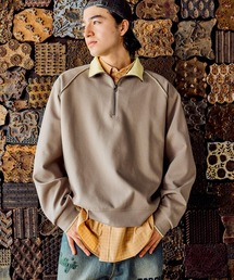 niko and... | カラーダンボールハーフジッププルオーバー(Tシャツ/カットソー)