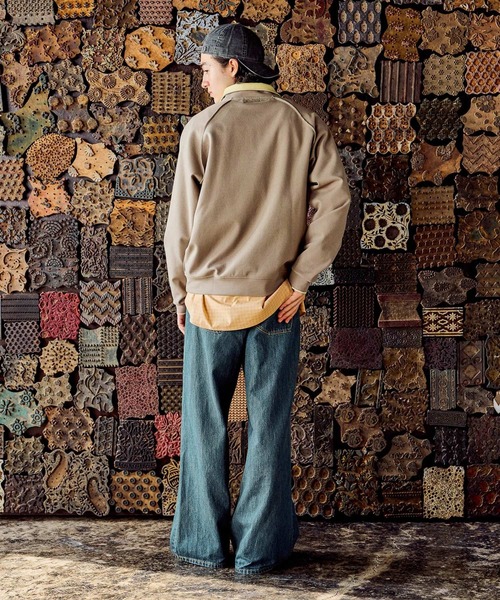 niko and...（ニコアンド）の「カラーダンボールハーフジッププルオーバー（Tシャツ/カットソー・メンズ・サンドグレー/ブラウン/チャコール・LARGE/MEDIUM）」の4枚目の写真