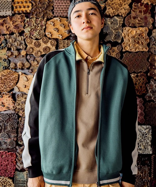 niko and...（ニコアンド）の「カラーダンボールハーフジッププルオーバー（Tシャツ/カットソー・メンズ・サンドグレー/ブラウン/チャコール・LARGE/MEDIUM）」の8枚目の写真