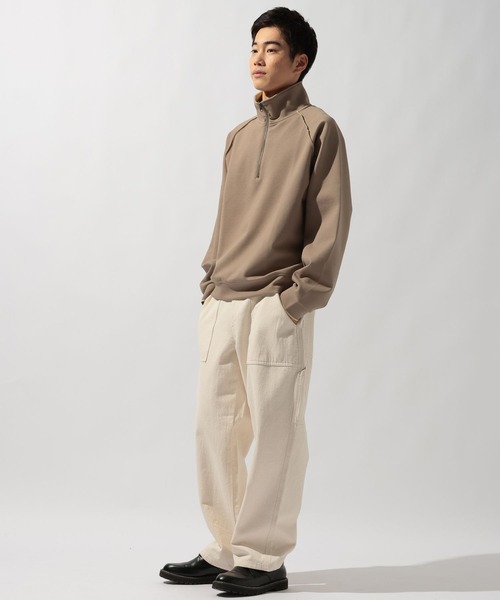 niko and...（ニコアンド）の「カラーダンボールハーフジッププルオーバー（Tシャツ/カットソー・メンズ・サンドグレー/ブラウン/チャコール・LARGE/MEDIUM）」の20枚目の写真