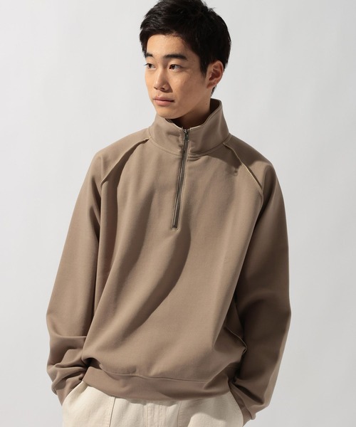 niko and...（ニコアンド）の「カラーダンボールハーフジッププルオーバー（Tシャツ/カットソー・メンズ・サンドグレー/ブラウン/チャコール・LARGE/MEDIUM）」の21枚目の写真