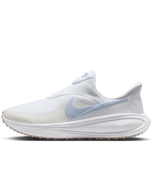NIKE(ナイキ)の「ナイキ NIKE ナイキ レボリューション 8 イージーオン(スニーカー・レディース・ホワイト×ブルー・23.0cm/23.5cm/24.0cm/24.5cm/25.0cm)」の1枚目の写真