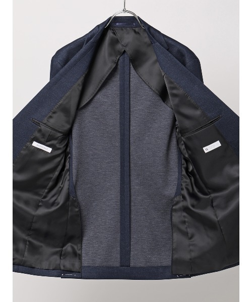 SUIT SQUARE（スーツスクエア）の「SMACTIVE ジャケット ウォッシャブル ストレッチ TRジャージー 無地（テーラードジャケット・メンズ・ネイビー・SS/S/M/L/LL/3L）」の8枚目の写真