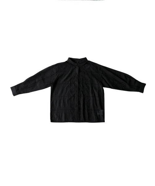antiqua(アンティカ)の「刺繍レース シアーシャツ(シャツ/ブラウス・レディース・ホワイト/ブラック・ONESIZE)」の15枚目の写真