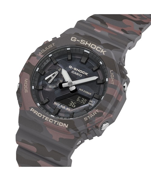 G-SHOCK（ジーショック）の「オリジナルカモフラージュシリーズ / GA-2100CMD-8AJF（アナログ腕時計・メンズ・ブラウン系カモフラージュ・FREE）」の2枚目の写真