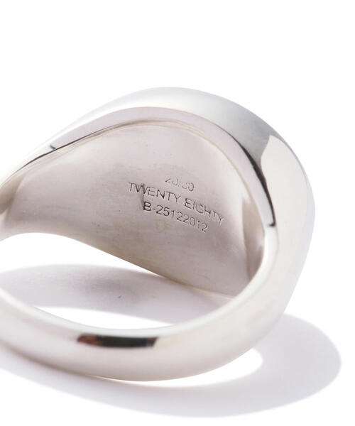 20/80（テゥエンティーエイティー）の「【20/80】トゥエンティーエイティー/STERLING SILVER OVAL RING（リング・メンズ・シルバー・11/17/19/9）」の6枚目の写真