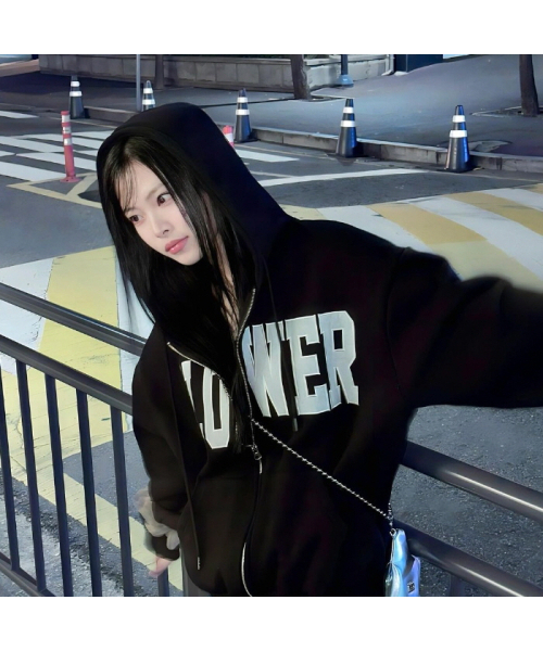 セール】FLOWER ZIP UP HOOD(BLACK)（パーカー）｜HAVISM（ヘビズム
