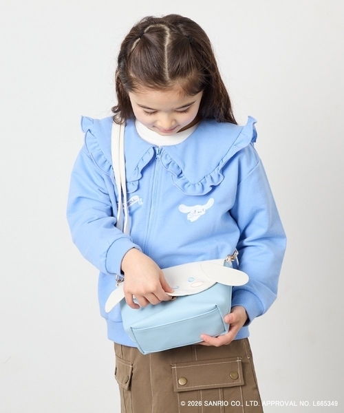 a.v.v（アーヴェヴェ）の「【数量限定】[シナモロール／ポチャッコ]お顔ショルダーバッグ（ショルダーバッグ・キッズ・ダークインディゴブルー/アイボリー・120）」の4枚目の写真