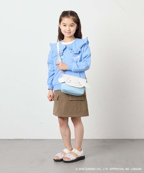 a.v.v（アーヴェヴェ）の「【数量限定】[シナモロール／ポチャッコ]お顔ショルダーバッグ（ショルダーバッグ・キッズ・ダークインディゴブルー/アイボリー・120）」の6枚目の写真