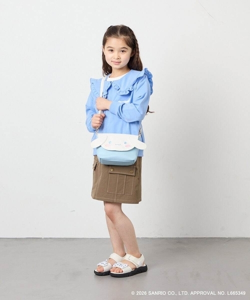 a.v.v（アーヴェヴェ）の「【数量限定】[シナモロール／ポチャッコ]お顔ショルダーバッグ（ショルダーバッグ・キッズ・ダークインディゴブルー/アイボリー・120）」の7枚目の写真