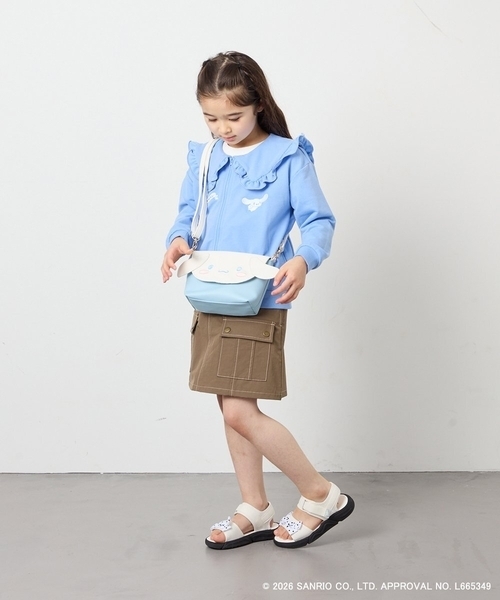 a.v.v（アーヴェヴェ）の「【数量限定】[シナモロール／ポチャッコ]お顔ショルダーバッグ（ショルダーバッグ・キッズ・ダークインディゴブルー/アイボリー・120）」の8枚目の写真