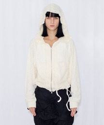 VIAVANDA（ヴィアヴァンダ）の「LACE DOUBLE ZIP HOODIE（パーカー）」
