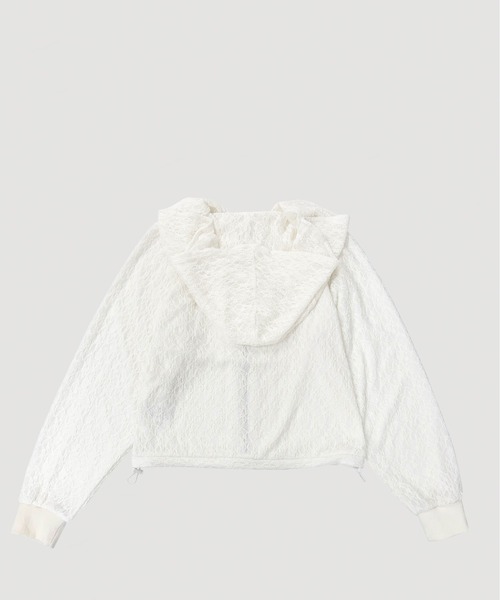 VIAVANDA(ヴィアヴァンダ)の「LACE DOUBLE ZIP HOODIE(パーカー・レディース・アイボリー/ブラック・FREE)」の12枚目の写真