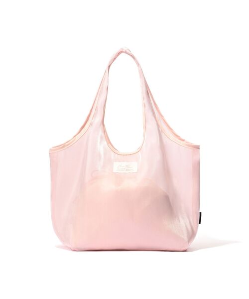 取り外しできるランチバッグ オーガンジー ピンク 保温 保冷 お弁当