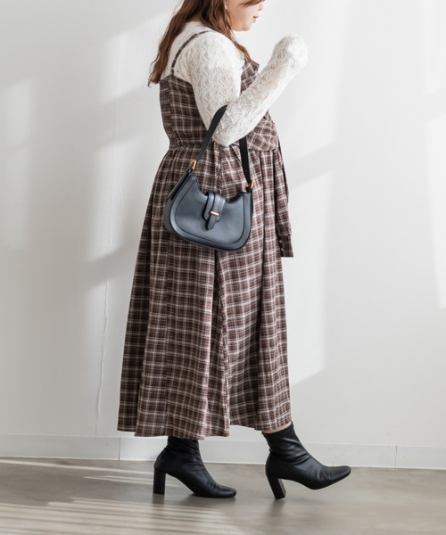 CLETTE(クレット)の「CLETTEオリジナルシャツディテールキャミワンピース(ワンピース・レディース・ブラック/ブルー/バーガンディー・4L/3L/LL)」の12枚目の写真