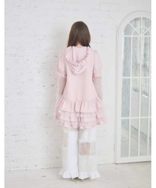 Lolime by mellfy memory(ロリミー バイ メルフィーメモリー)の「hooded frill ruffle mini dress(ワンピース・レディース・ブルー/ピンク・M/LL)」の9枚目の写真