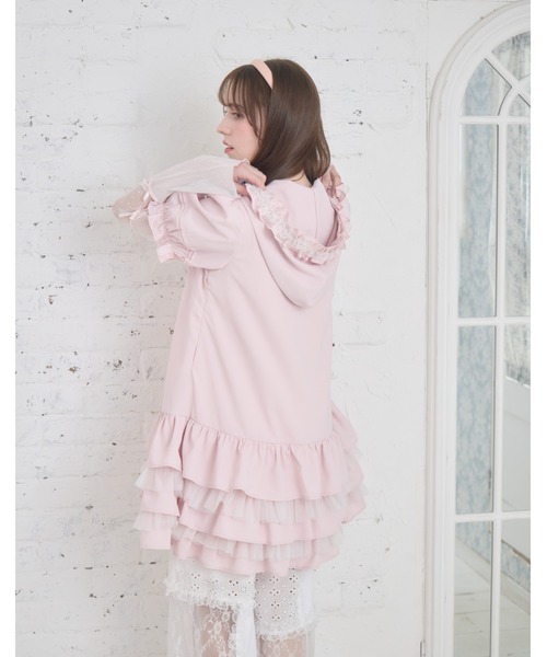 Lolime by mellfy memory(ロリミー バイ メルフィーメモリー)の「hooded frill ruffle mini dress(ワンピース・レディース・ブルー/ピンク・M/LL)」の5枚目の写真