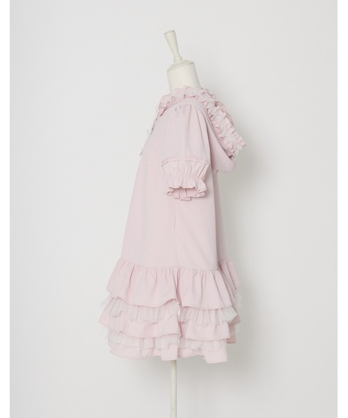 Lolime by mellfy memory(ロリミー バイ メルフィーメモリー)の「hooded frill ruffle mini dress(ワンピース・レディース・ブルー/ピンク・M/LL)」の16枚目の写真