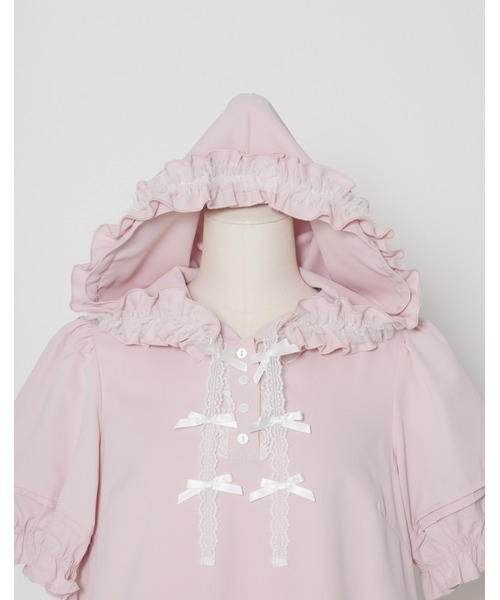 Lolime by mellfy memory(ロリミー バイ メルフィーメモリー)の「hooded frill ruffle mini dress(ワンピース・レディース・ブルー/ピンク・M/LL)」の20枚目の写真