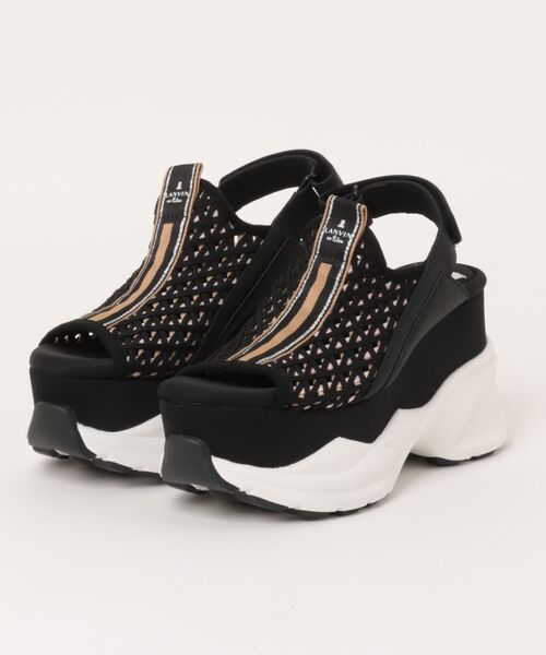 プラットフォームストレッチメッシュサンダル（サンダル）｜LANVIN en