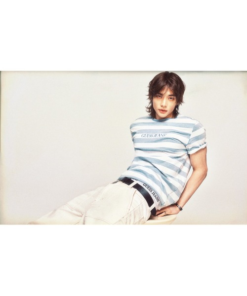 GUESS JEANS Short Sleeves Crew Neck Regular Striped Yd Tee Tシャツ