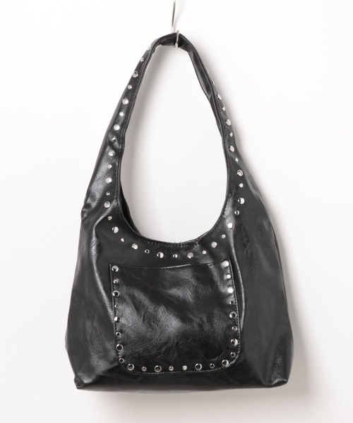 apres jour mignon（アプレジュールミニョン）の「【apresjour mignon×ARIAZ】スタッズデザインハンドバッグ（ハンドバッグ・レディース・アイボリー/ブラック/ダークブラウン・ONESIZE）」の4枚目の写真