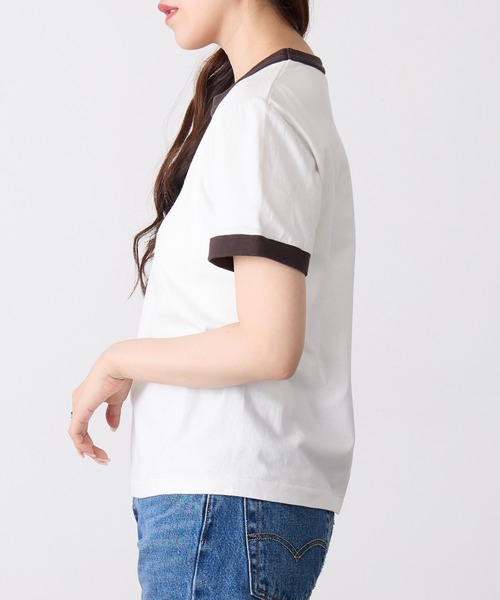 Healthknit（ヘルスニット）の「【Healthknit】26SS TOMPKINS Jersey Ringer Crewneck S/S 219（Tシャツ/カットソー・レディース・ブラック/ヘザーグレー/ネイビー/ホワイト・FREE）」の8枚目の写真