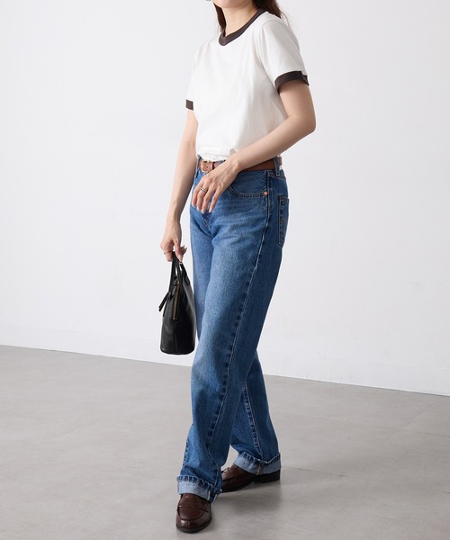 Healthknit（ヘルスニット）の「【Healthknit】26SS TOMPKINS Jersey Ringer Crewneck S/S 219（Tシャツ/カットソー・レディース・ブラック/ヘザーグレー/ネイビー/ホワイト・FREE）」の10枚目の写真