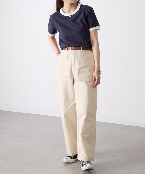 Healthknit（ヘルスニット）の「【Healthknit】26SS TOMPKINS Jersey Ringer Crewneck S/S 219（Tシャツ/カットソー・レディース・ブラック/ヘザーグレー/ネイビー/ホワイト・FREE）」の20枚目の写真
