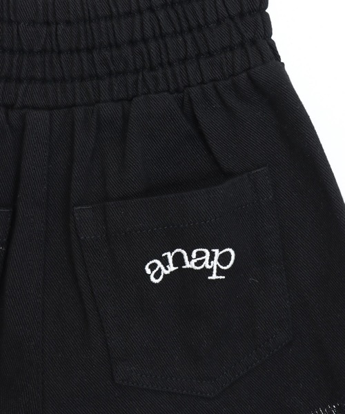 ANAP kids（アナップキッズ）の「ハイウエスト ジップ クラッシュ ショートパンツ（デニムパンツ・キッズ・ブルー/ブラック・120/130/110）」の14枚目の写真