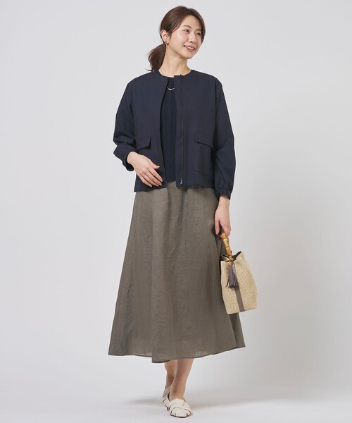 J.PRESS(ジェイプレス)の「【アンサンブル着用可】Rayon Elite Stretch クルーネック ニット(ニット/セーター・レディース・サックスブルー系/ベージュ系/ピンク系/ネイビー系・LARGE/MEDIUM)」の16枚目の写真