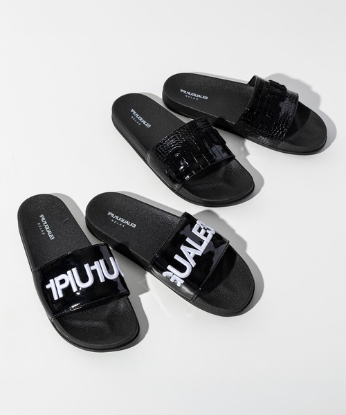 1PIU1UGUALE3 RELAX (ウノピゥウノウグァーレトレ リラックス)の「1PIU1UGUALE3 RELAX(ウノピゥウノウグァーレトレ リラックス)ロゴ刺繍シャワーサンダル(サンダル・メンズ・ブラック系2/ブラック系1・29/28/27/26)」の9枚目の写真
