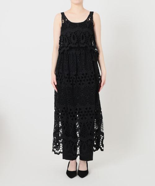 VERMEIL par iena（ヴェルメイユパーイエナ）の「MATOKAMATOKA マトカマトカ カットワークレースキャミ 3861401004（シャツ/ブラウス・レディース・ブラック・FREE）」の17枚目の写真