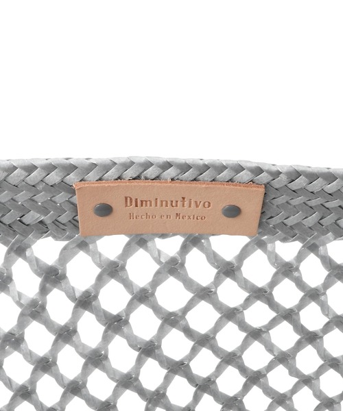 Diminutivo(ディミヌティーボ)の「【Diminutivo(ディミヌティーボ)】合成パルマメッシュトートバッグM(トートバッグ・レディース・シルバー/その他・FREE)」の11枚目の写真