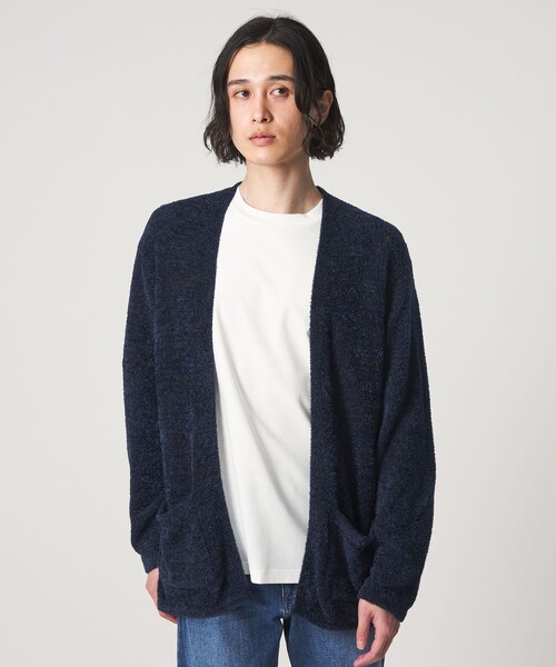 A DAY IN THE LIFE UNITED ARROWS(アデイインザライフユナイテッドアローズ)の「フェザーヤーン イージーカーディガン-ウォッシャブル-<A DAY IN THE LIFE>(ニット/セーター・メンズ・ネイビー/ダークグレー/ナチュラル・L/M)」の8枚目の写真