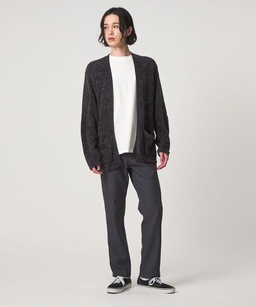 A DAY IN THE LIFE UNITED ARROWS(アデイインザライフユナイテッドアローズ)の「フェザーヤーン イージーカーディガン-ウォッシャブル-<A DAY IN THE LIFE>(ニット/セーター・メンズ・ネイビー/ダークグレー/ナチュラル・L/M)」の4枚目の写真