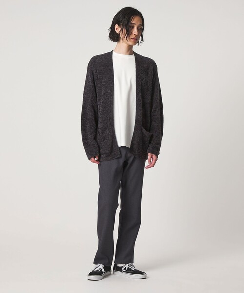 A DAY IN THE LIFE UNITED ARROWS(アデイインザライフユナイテッドアローズ)の「フェザーヤーン イージーカーディガン-ウォッシャブル-<A DAY IN THE LIFE>(ニット/セーター・メンズ・ネイビー/ダークグレー/ナチュラル・L/M)」の9枚目の写真