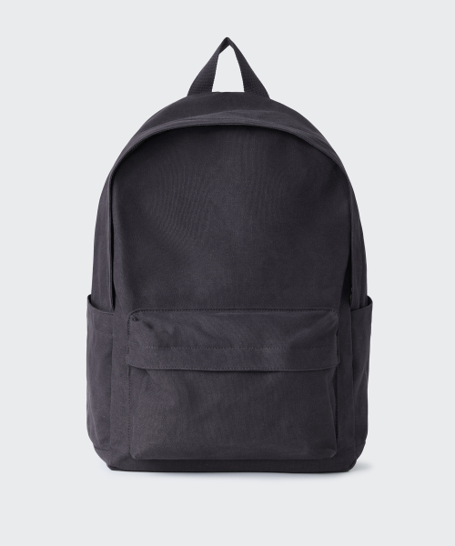 MUSINSA STANDARD（ムシンサスタンダード）の「ウォッシュドキャンバスバックパック [チャコールグレー]（バックパック/リュック・メンズ・その他・FREE）」の2枚目の写真