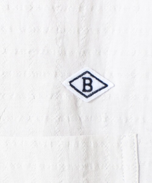 BROOKLYN OVERALL（ブルックリンオーバーオール）の「BROOKLYN OVERALL テクスチャーチェック バンドカラーシャツ（シャツ/ブラウス・メンズ・オフホワイト/ライトグレー/ネイビー/ブラック・M/L）」の12枚目の写真