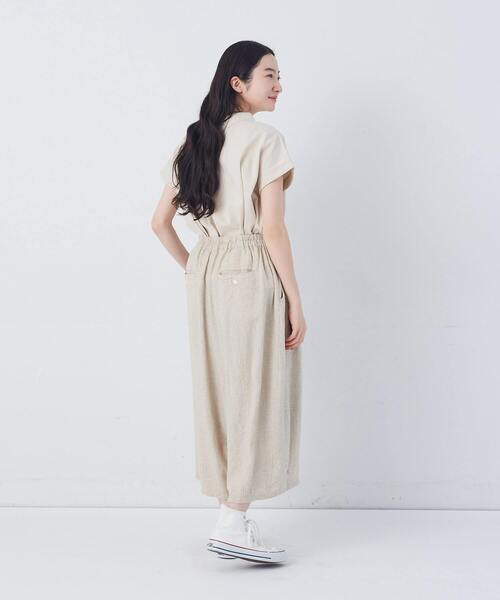 conges payes ADIEU TRISTESSE（コンジェ ペイエ アデュートリステス）の「【FAVE】シャーリングワイドサンエルパンツ（その他パンツ・レディース・グレー系その他/ネイビー/キナリ/ブルー系その他/インディゴブルー・38）」の10枚目の写真