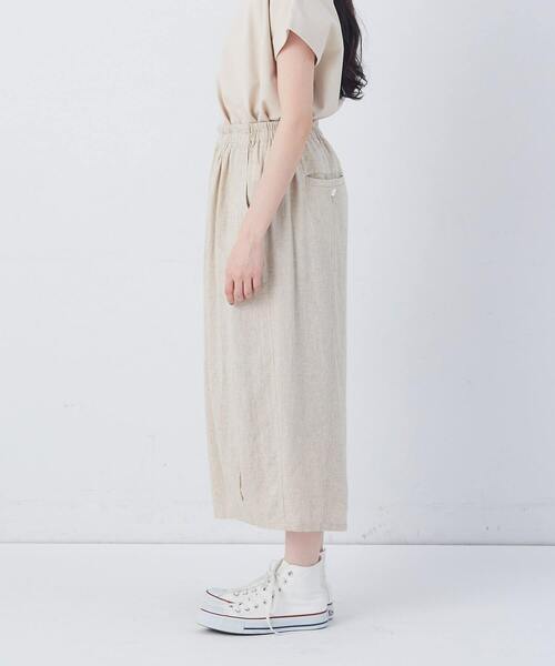 conges payes ADIEU TRISTESSE（コンジェ ペイエ アデュートリステス）の「【FAVE】シャーリングワイドサンエルパンツ（その他パンツ・レディース・グレー系その他/ネイビー/キナリ/ブルー系その他/インディゴブルー・38）」の14枚目の写真