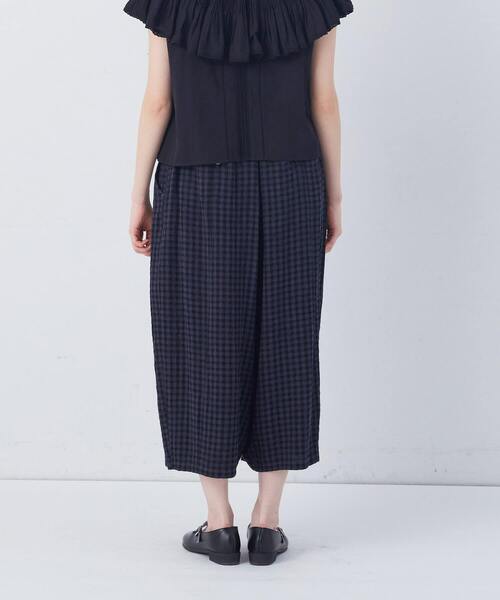 conges payes ADIEU TRISTESSE（コンジェ ペイエ アデュートリステス）の「【FAVE】シャーリングワイドサンエルパンツ（その他パンツ・レディース・グレー系その他/ネイビー/キナリ/ブルー系その他/インディゴブルー・38）」の21枚目の写真