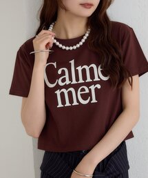 【新色BRN/5色展開/短丈で使いやすい◎】カラーロゴチビTシャツ