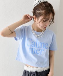 mystic | 【4色展開/短丈で使いやすい◎】カラーロゴチビTシャツ(Tシャツ/カットソー)