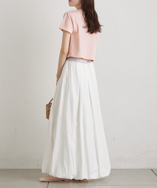 mystic（ミスティック）の「カラーロゴチビTシャツ（Tシャツ/カットソー・レディース・ピンク/オフホワイト・FREE）」の12枚目の写真