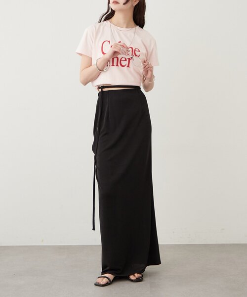 mystic（ミスティック）の「カラーロゴチビTシャツ（Tシャツ/カットソー・レディース・ピンク/オフホワイト・FREE）」の13枚目の写真