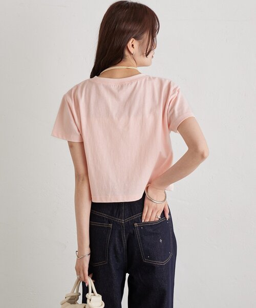 mystic（ミスティック）の「カラーロゴチビTシャツ（Tシャツ/カットソー・レディース・ピンク/オフホワイト・FREE）」の16枚目の写真