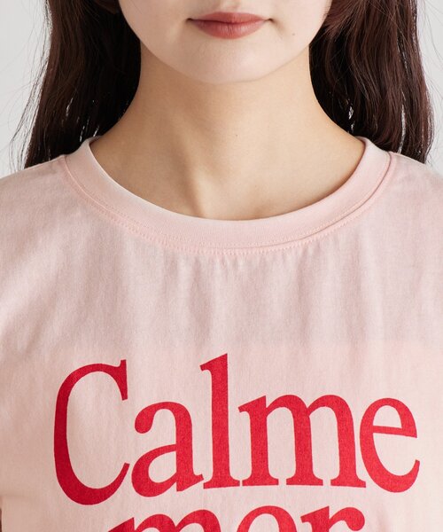 mystic（ミスティック）の「カラーロゴチビTシャツ（Tシャツ/カットソー・レディース・ピンク/オフホワイト・FREE）」の20枚目の写真