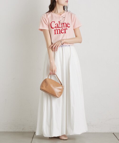mystic(ミスティック)の「カラーロゴチビTシャツ(Tシャツ/カットソー・レディース・ピンク/オフホワイト・FREE)」の16枚目の写真